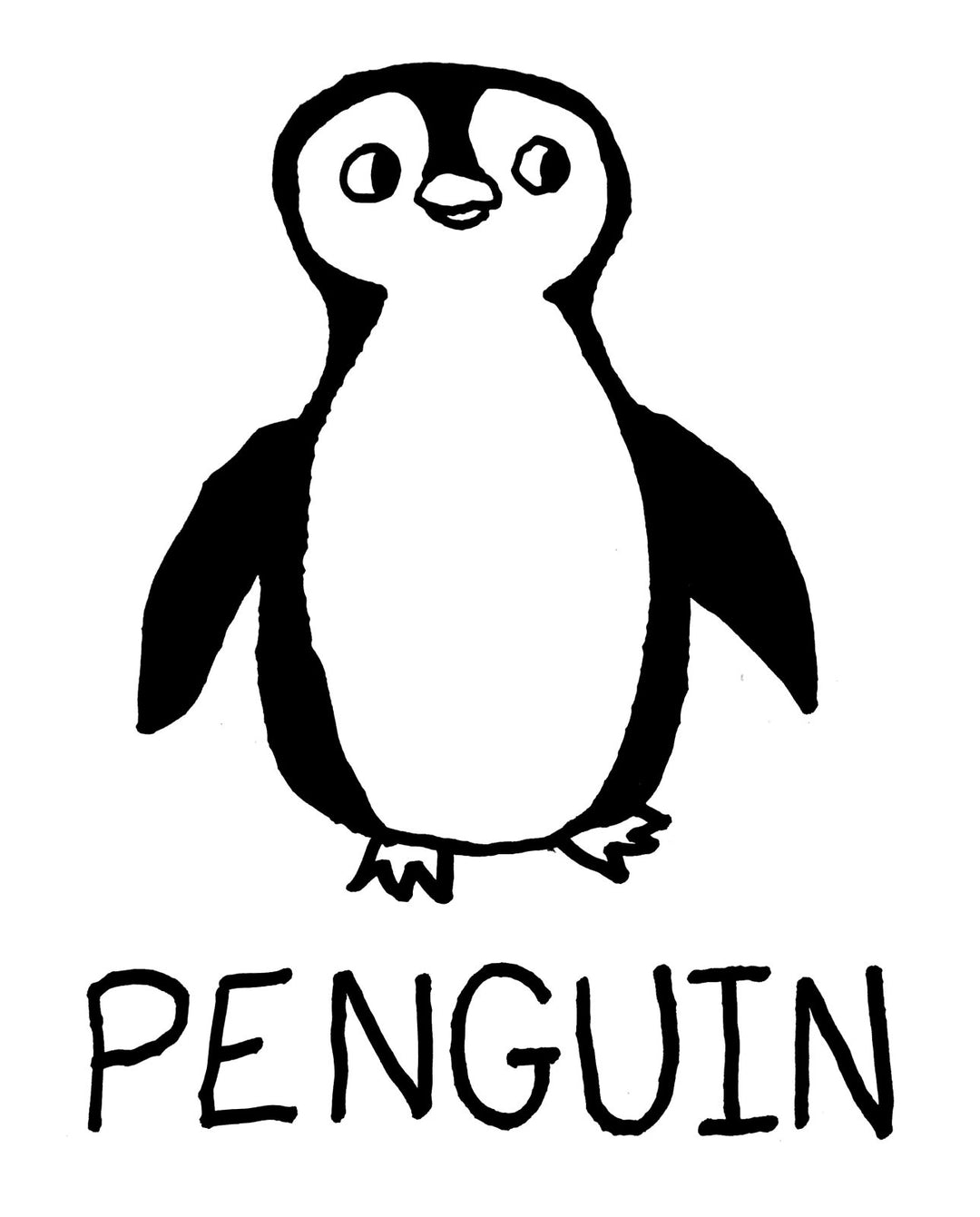 Penguin - Toddler Tee - LoFi Animal Shirts