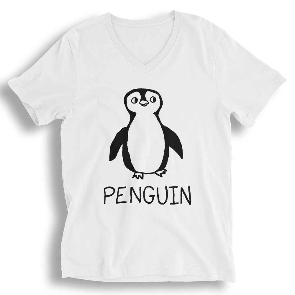 Penguin - Unisex V-neck Tee