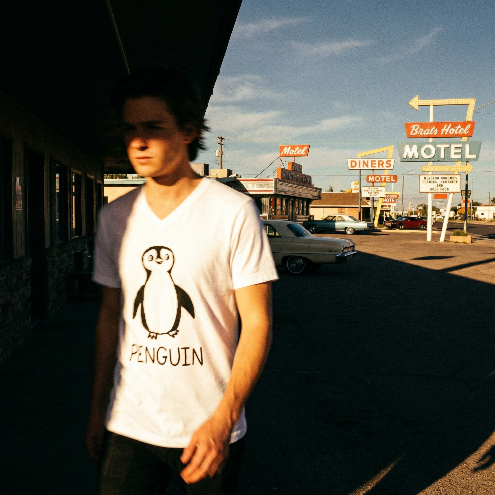 Penguin - Unisex V-neck Tee