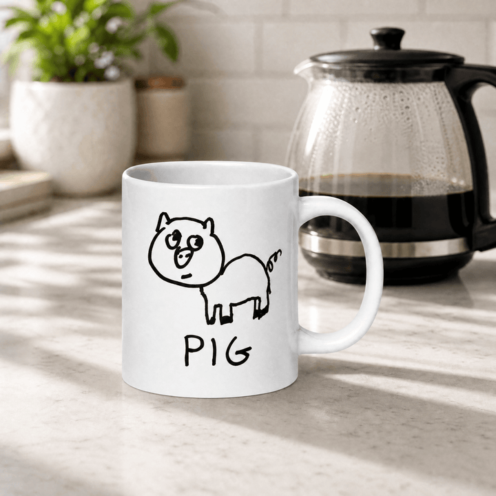 Pig - 20 oz. Mug - LoFi Animal Shirts