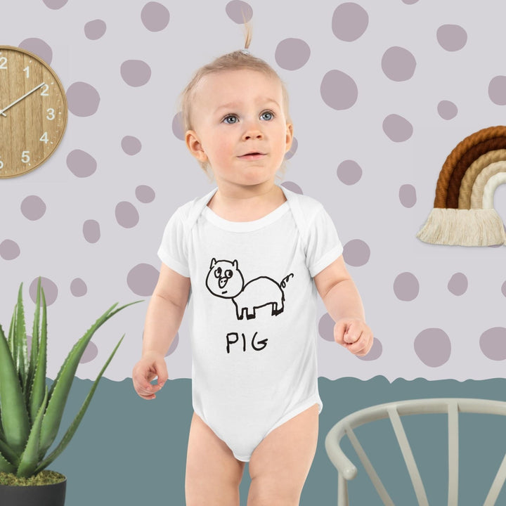 Pig - Baby Onesie - LoFi Animal Shirts