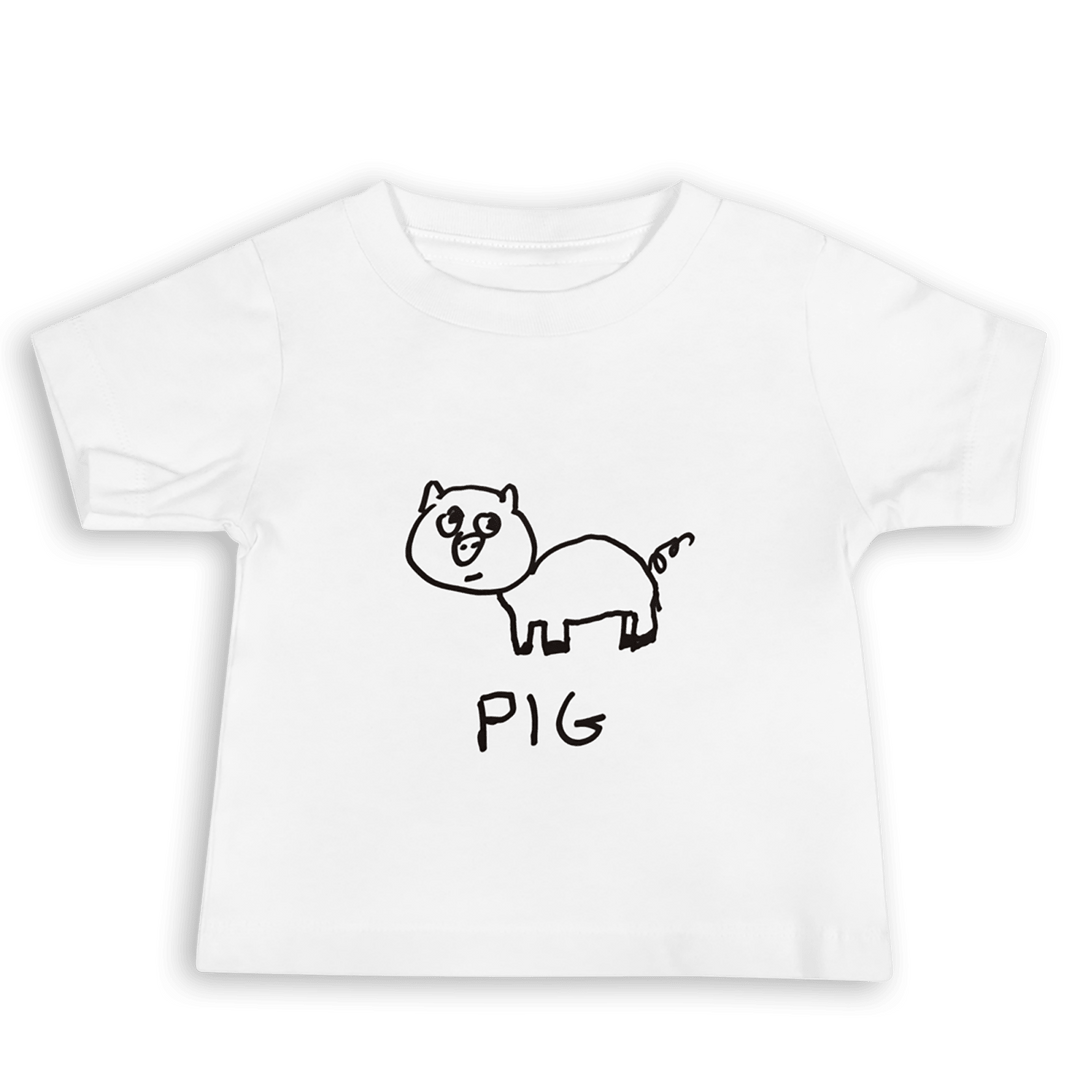 Pig - Baby Tee - LoFi Animal Shirts