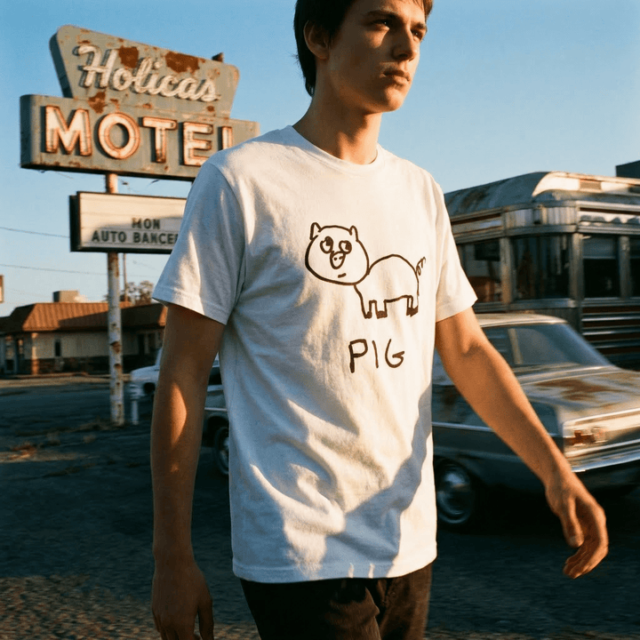 Pig - Classic Tee - LoFi Animal Shirts
