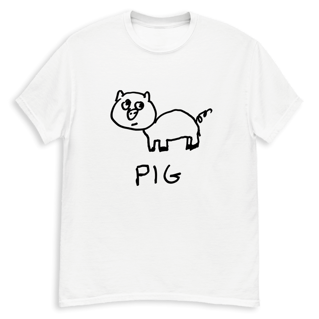 Pig - Classic Tee - LoFi Animal Shirts