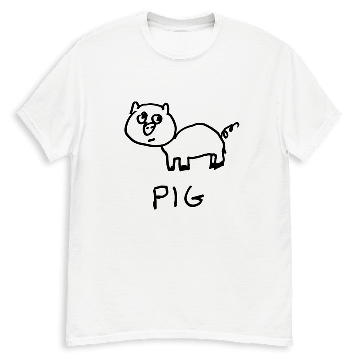 Pig - Classic Tee - LoFi Animal Shirts
