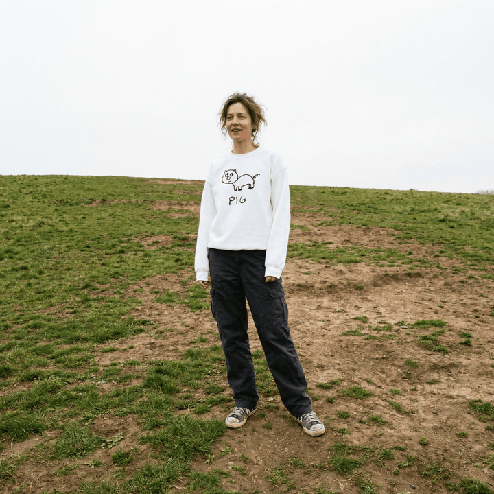 Pig - Crewneck Sweatshirt - LoFi Animal Shirts