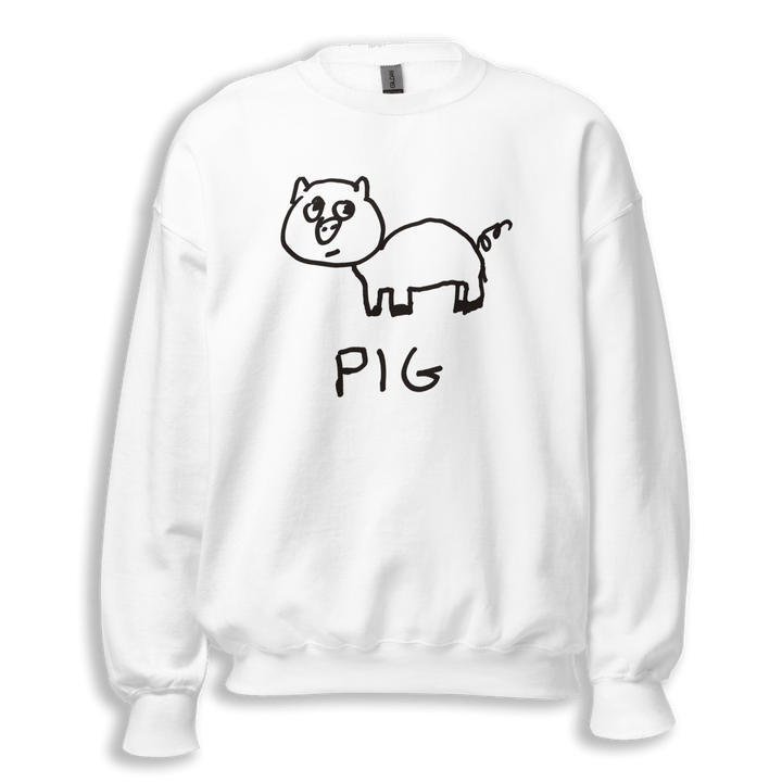 Pig - Crewneck Sweatshirt - LoFi Animal Shirts