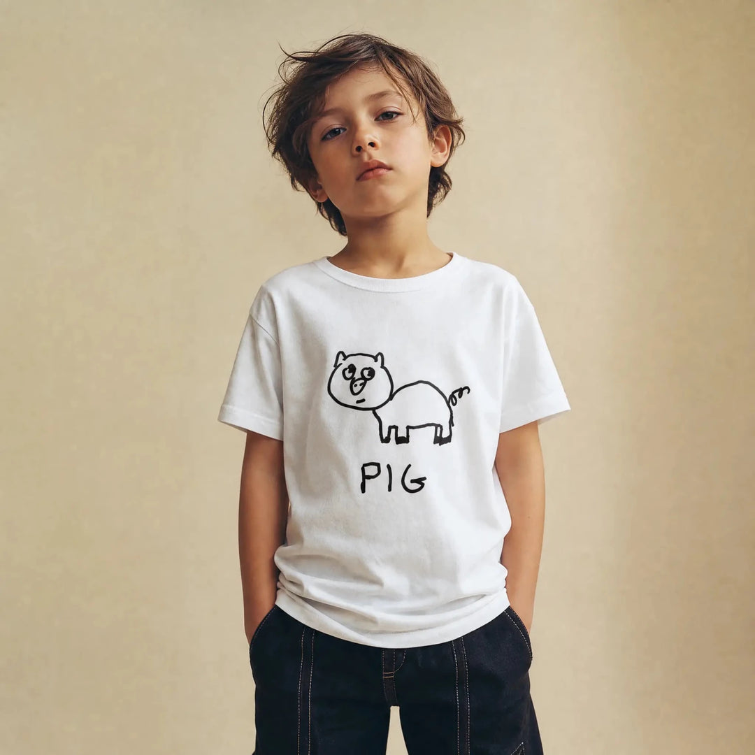 Pig - Kids Tee - LoFi Animal Shirts