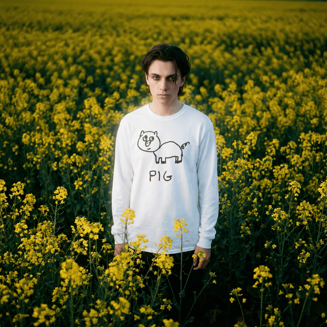 Pig - Long Sleeve Tee - LoFi Animal Shirts