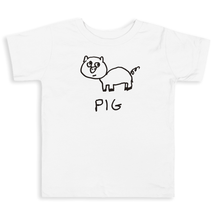 Pig - Toddler Tee - LoFi Animal Shirts