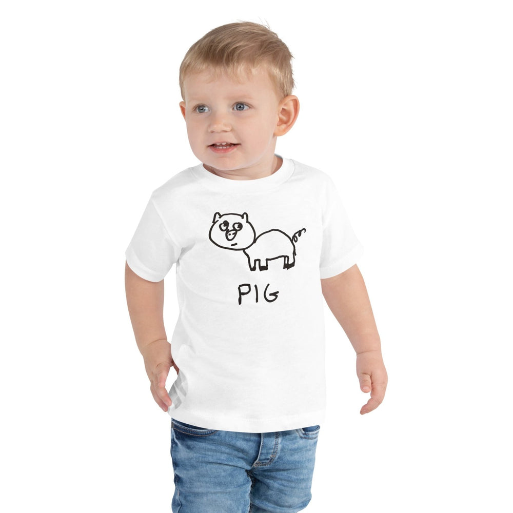 Pig - Toddler Tee - LoFi Animal Shirts