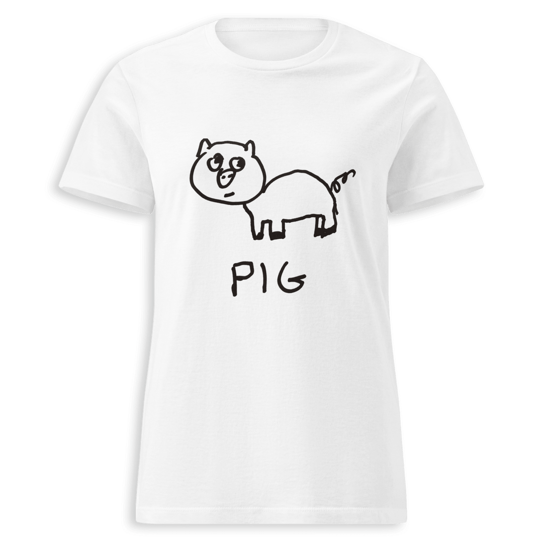 Pig - Women's Fitted Tee - LoFi Animal Shirts