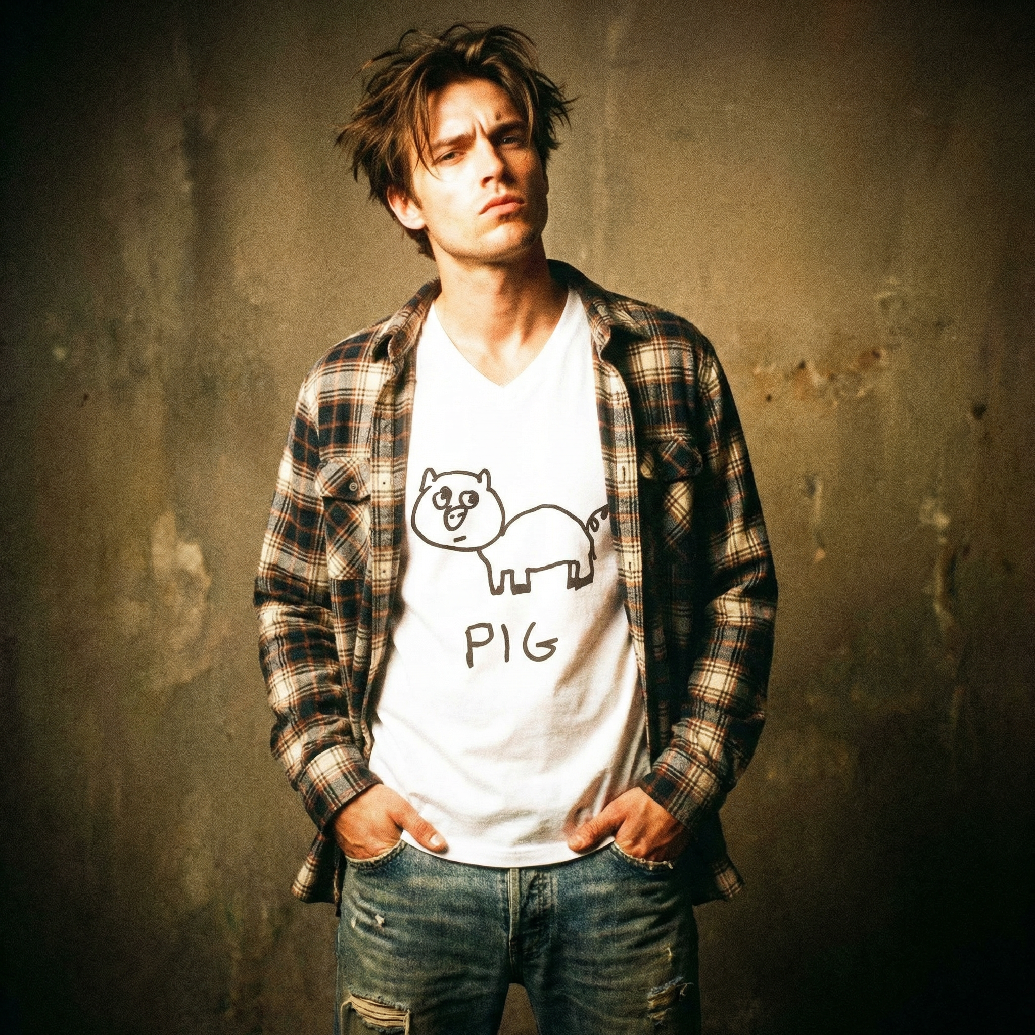 Pig - Unisex V-neck Tee