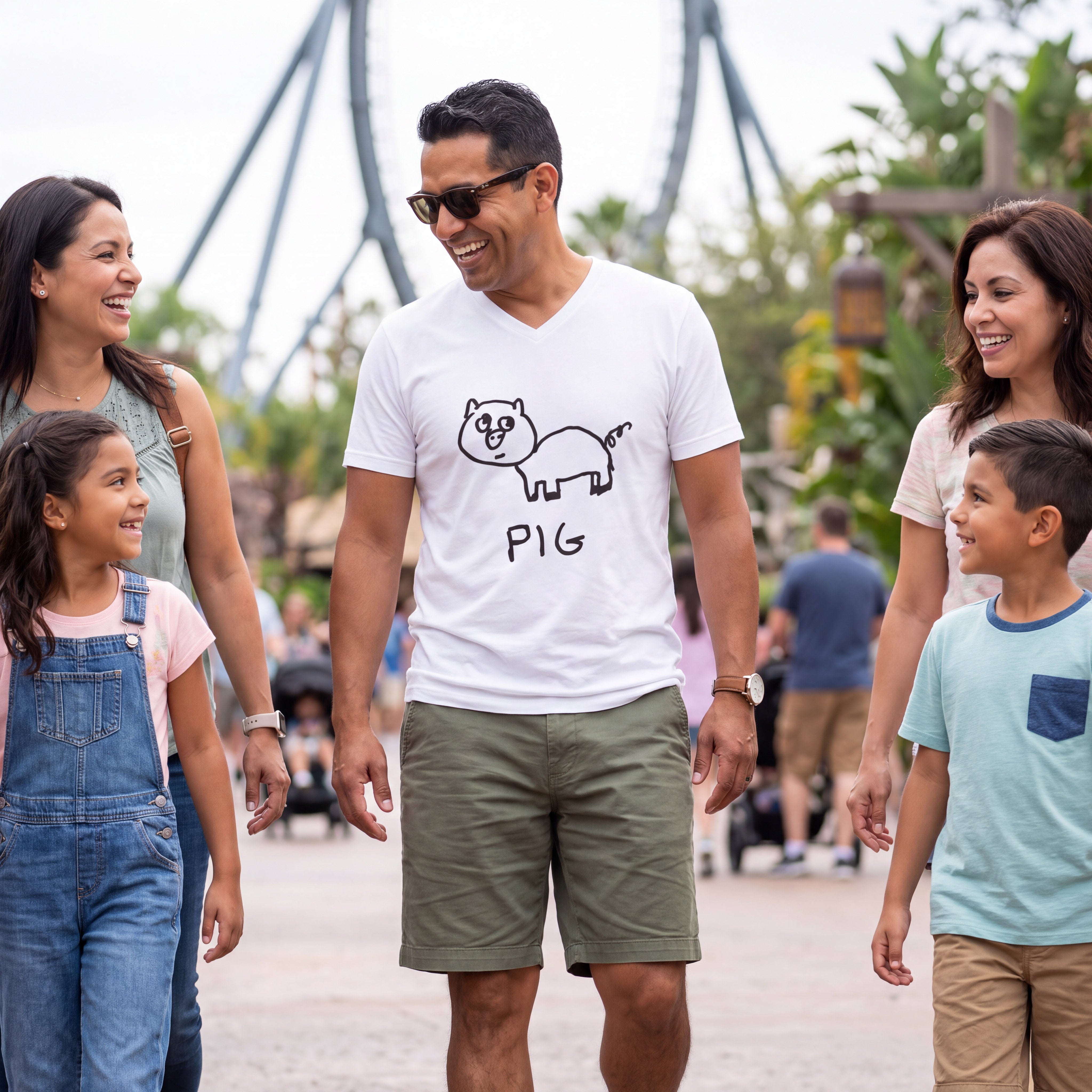 Pig - Unisex V-neck Tee