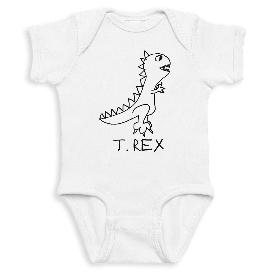 T Rex - Baby Onesie - LoFi Animal Shirts