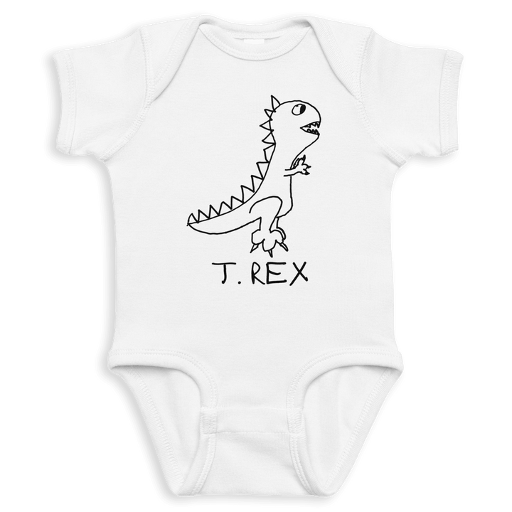 T Rex - Baby Onesie - LoFi Animal Shirts