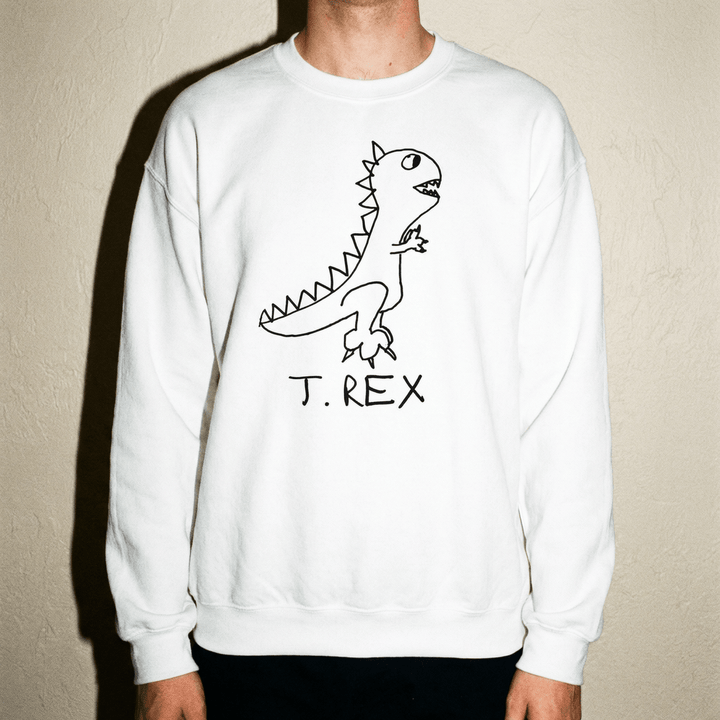 T Rex - Crewneck Sweatshirt - LoFi Animal Shirts
