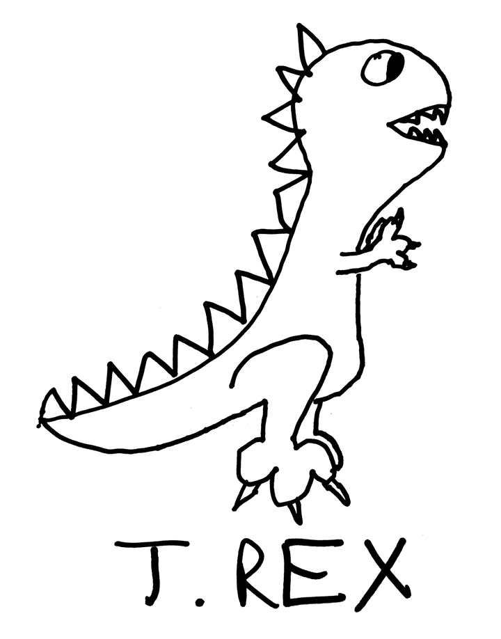 T Rex - Crewneck Sweatshirt - LoFi Animal Shirts