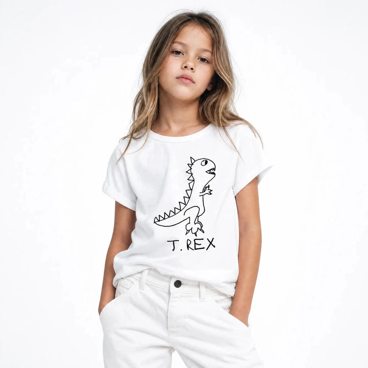 T Rex - Kids Tee - LoFi Animal Shirts