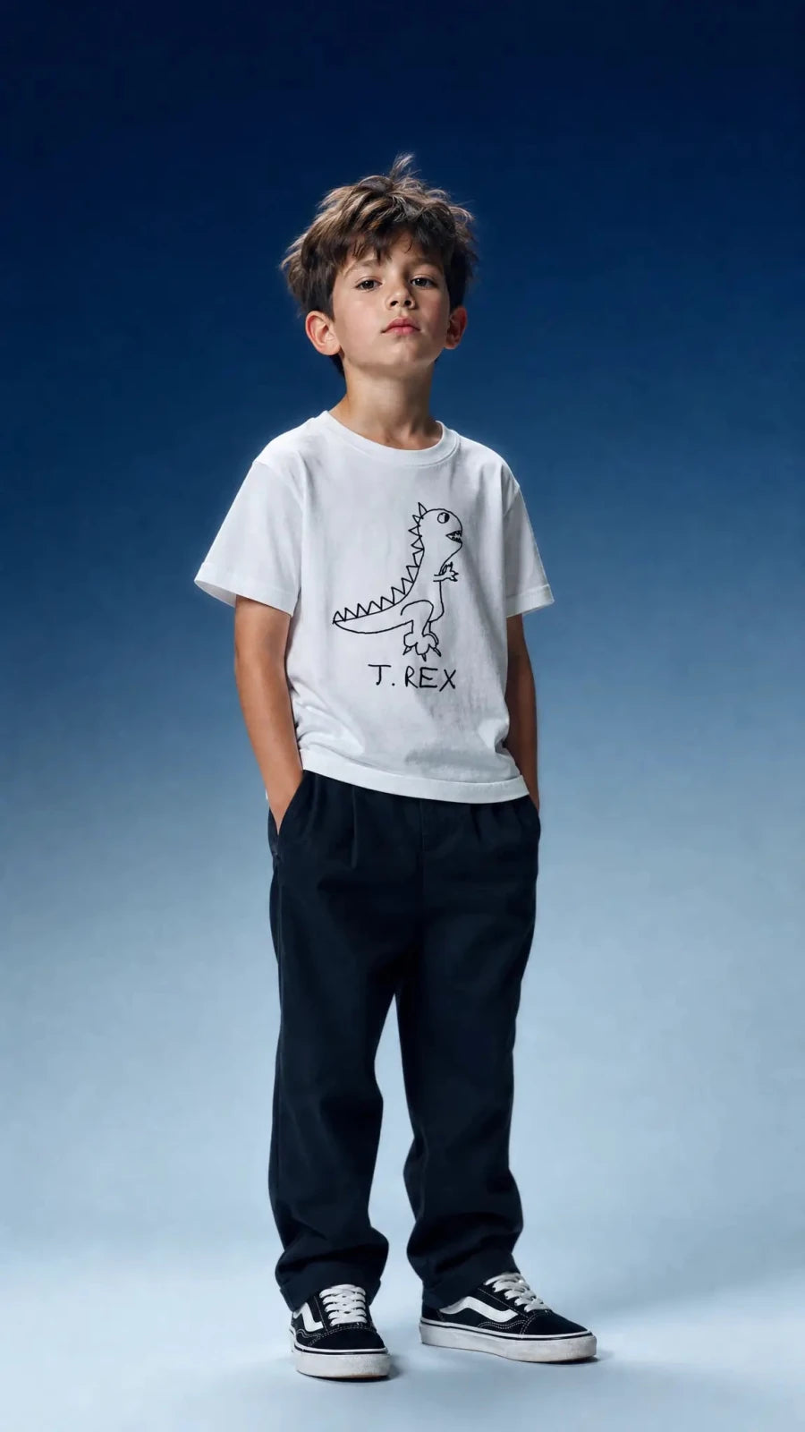 T Rex - Kids Tee - LoFi Animal Shirts