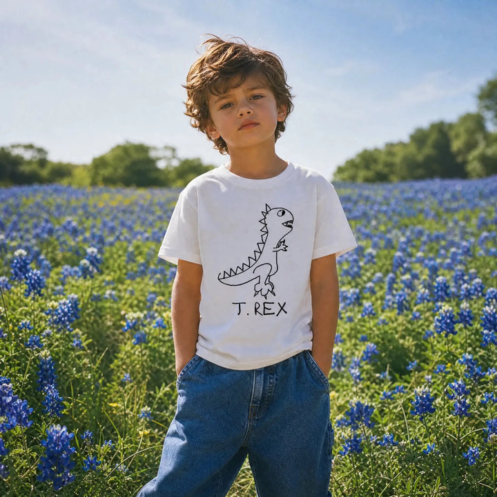 T Rex - Kids Tee - LoFi Animal Shirts