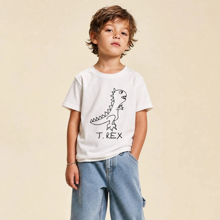 T Rex - Kids Tee - LoFi Animal Shirts