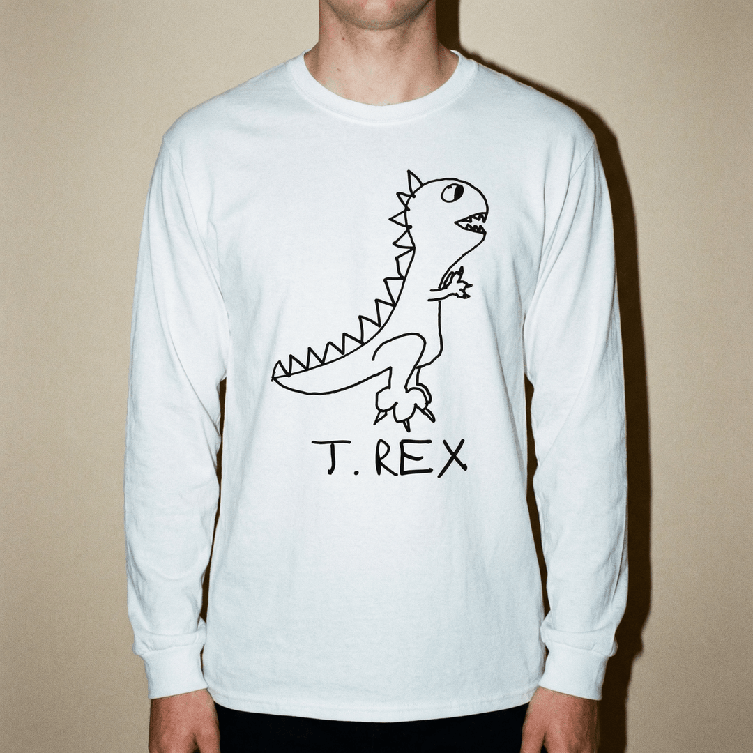 T Rex - Long Sleeve Tee - LoFi Animal Shirts