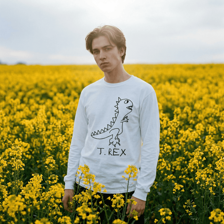 T Rex - Long Sleeve Tee - LoFi Animal Shirts