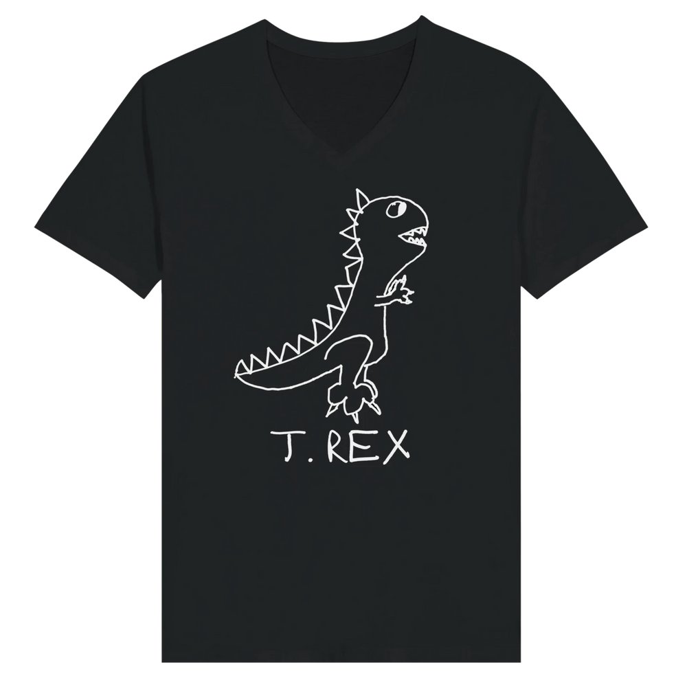 T Rex - V-Neck T-Shirt - LoFi Animal Shirts