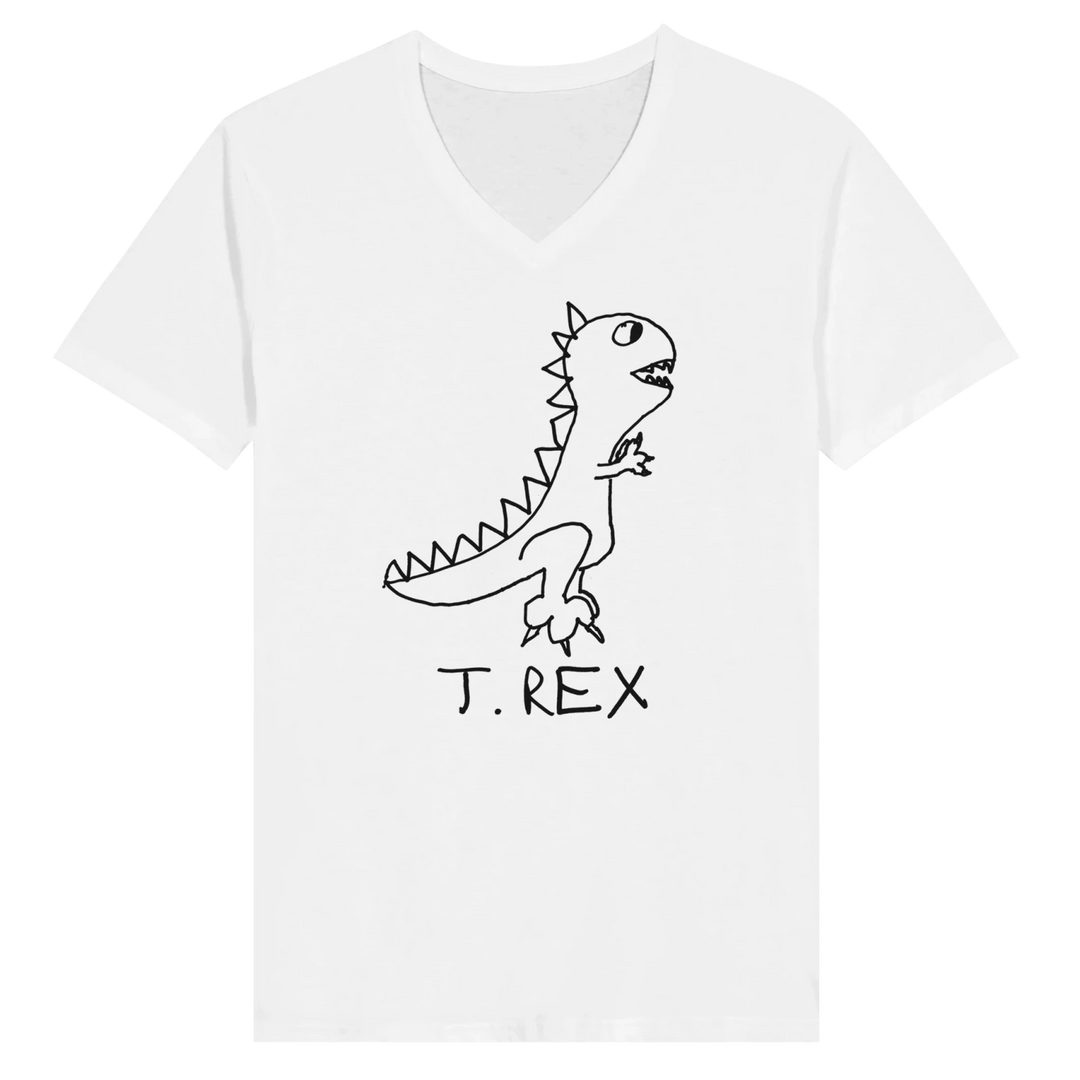T Rex - V-Neck T-Shirt - LoFi Animal Shirts