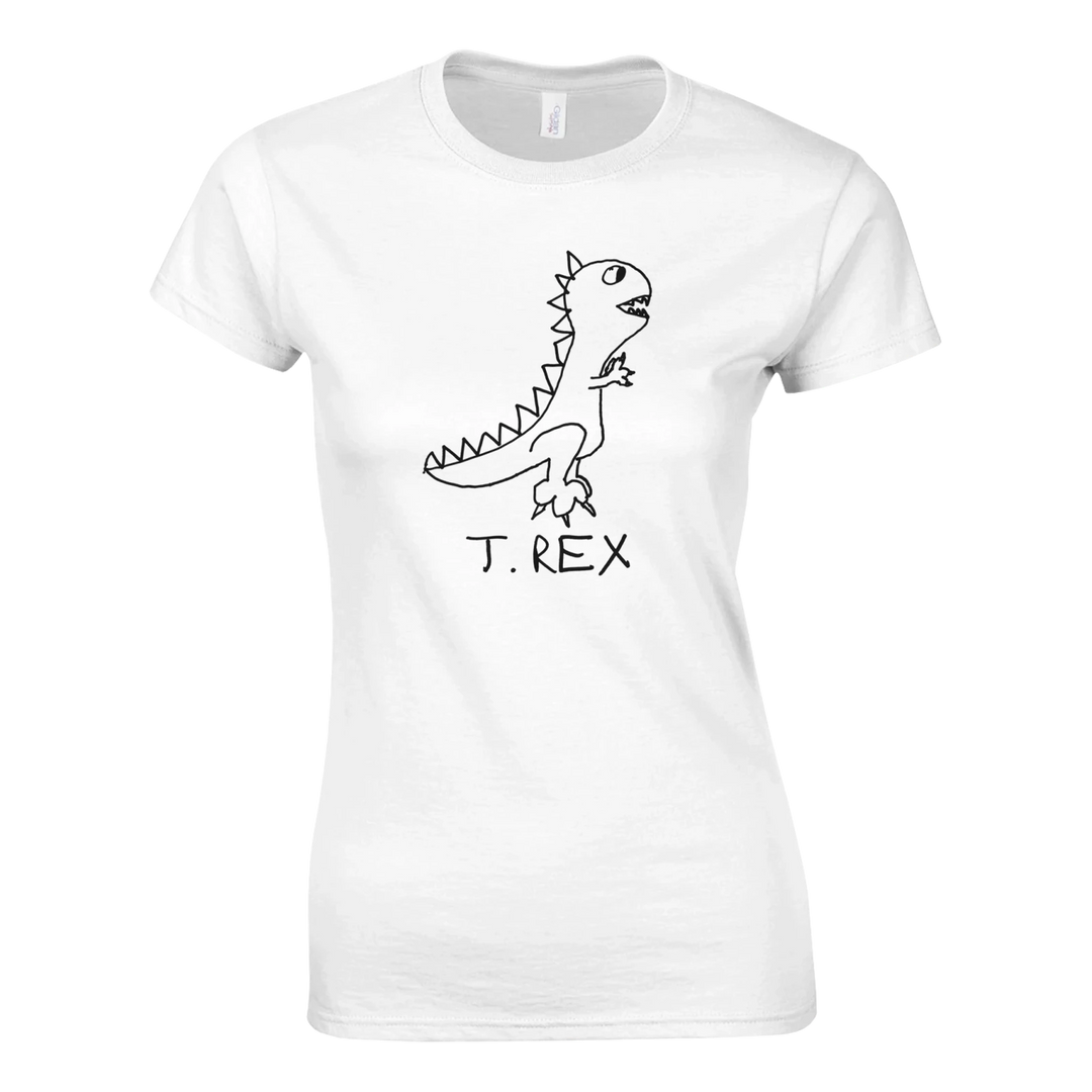 T Rex - Women’s Fitted Tee - LoFi Animal Shirts