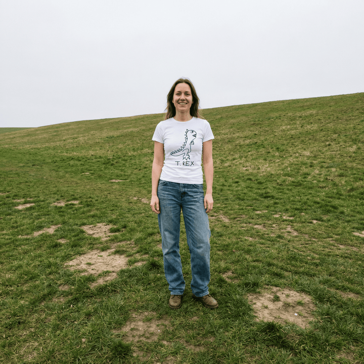 T Rex - Women’s Fitted Tee - LoFi Animal Shirts
