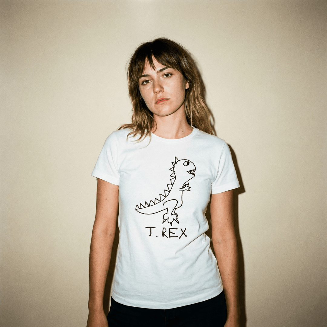 T Rex - Women’s Fitted Tee - LoFi Animal Shirts