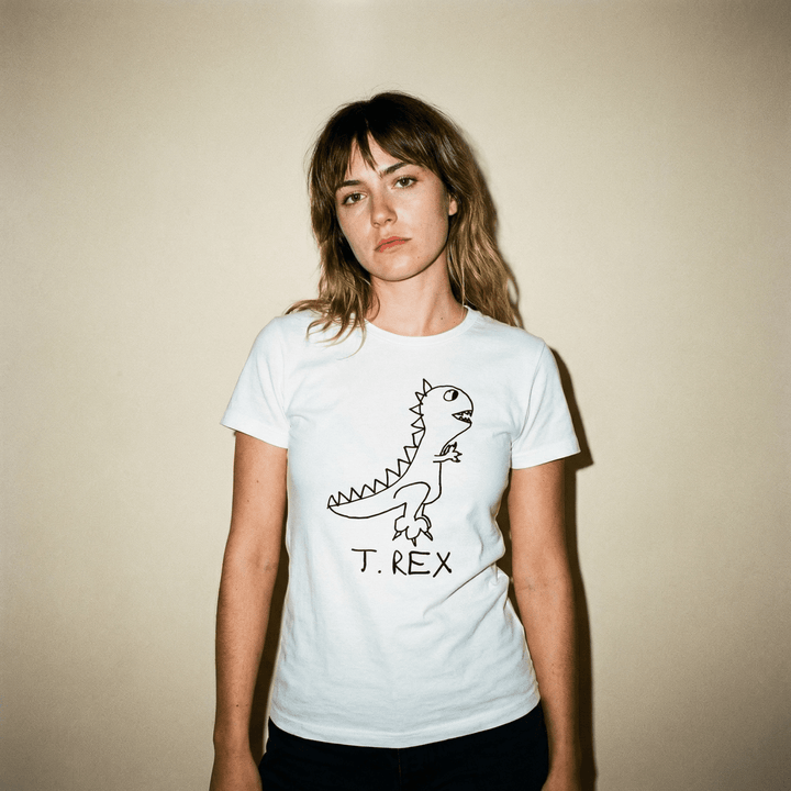 T Rex - Women’s Fitted Tee - LoFi Animal Shirts