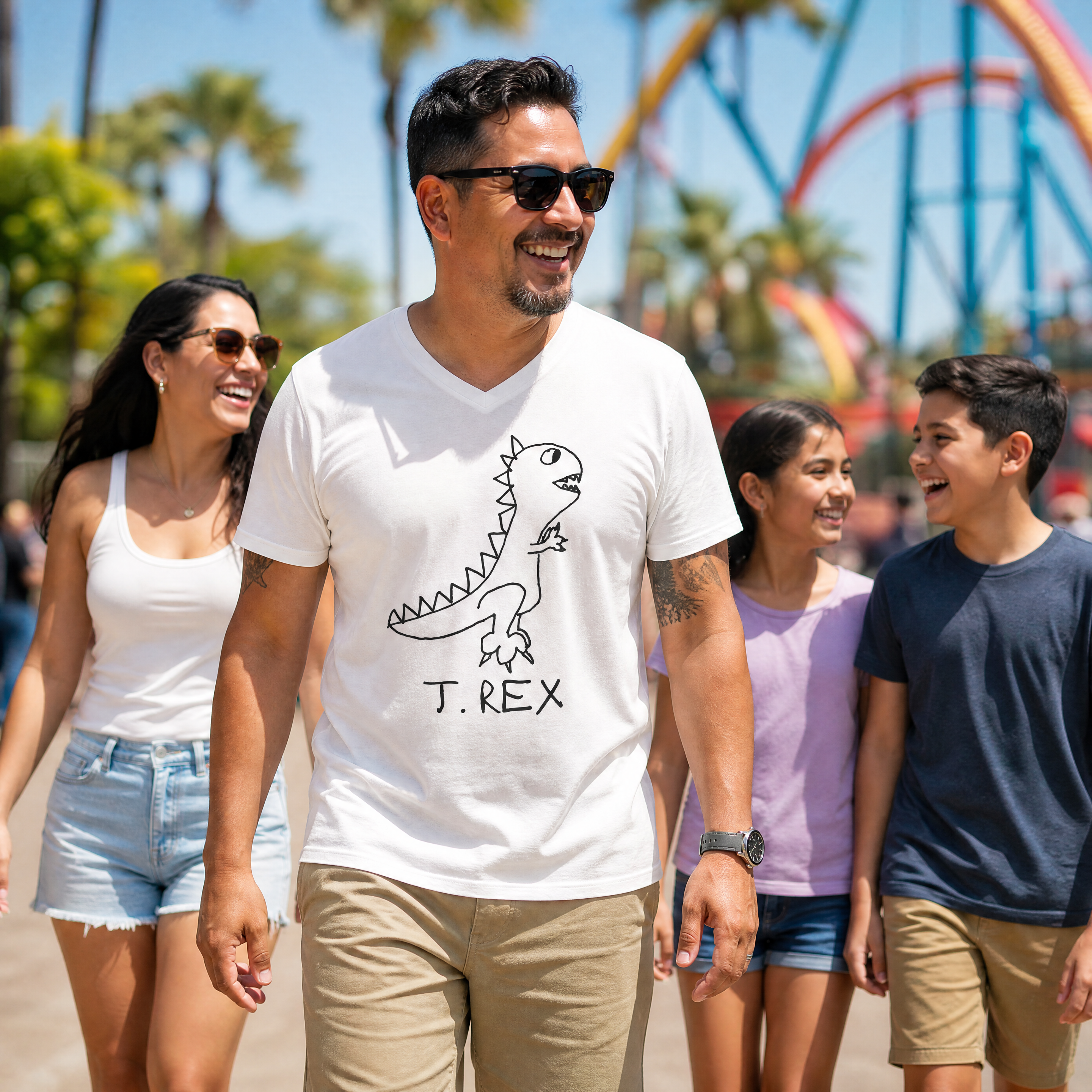 T. Rex - Unisex V-neck Tee