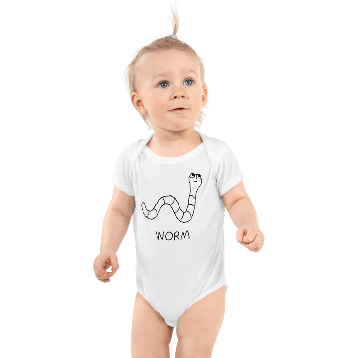 Worm - Baby Onesie - LoFi Animal Shirts