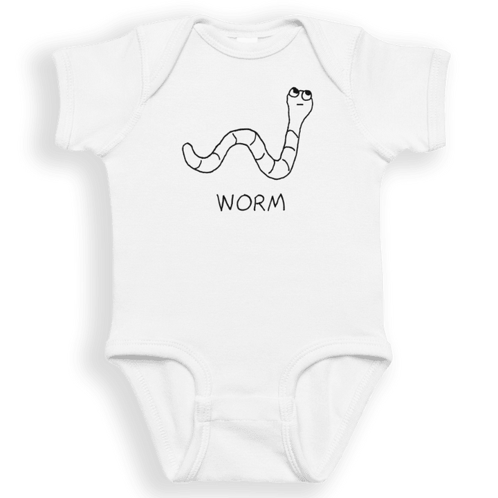 Worm - Baby Onesie - LoFi Animal Shirts