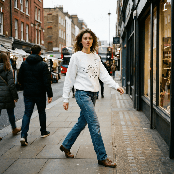 Worm - Crewneck Sweatshirt - LoFi Animal Shirts