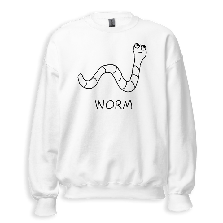 Worm - Crewneck Sweatshirt - LoFi Animal Shirts