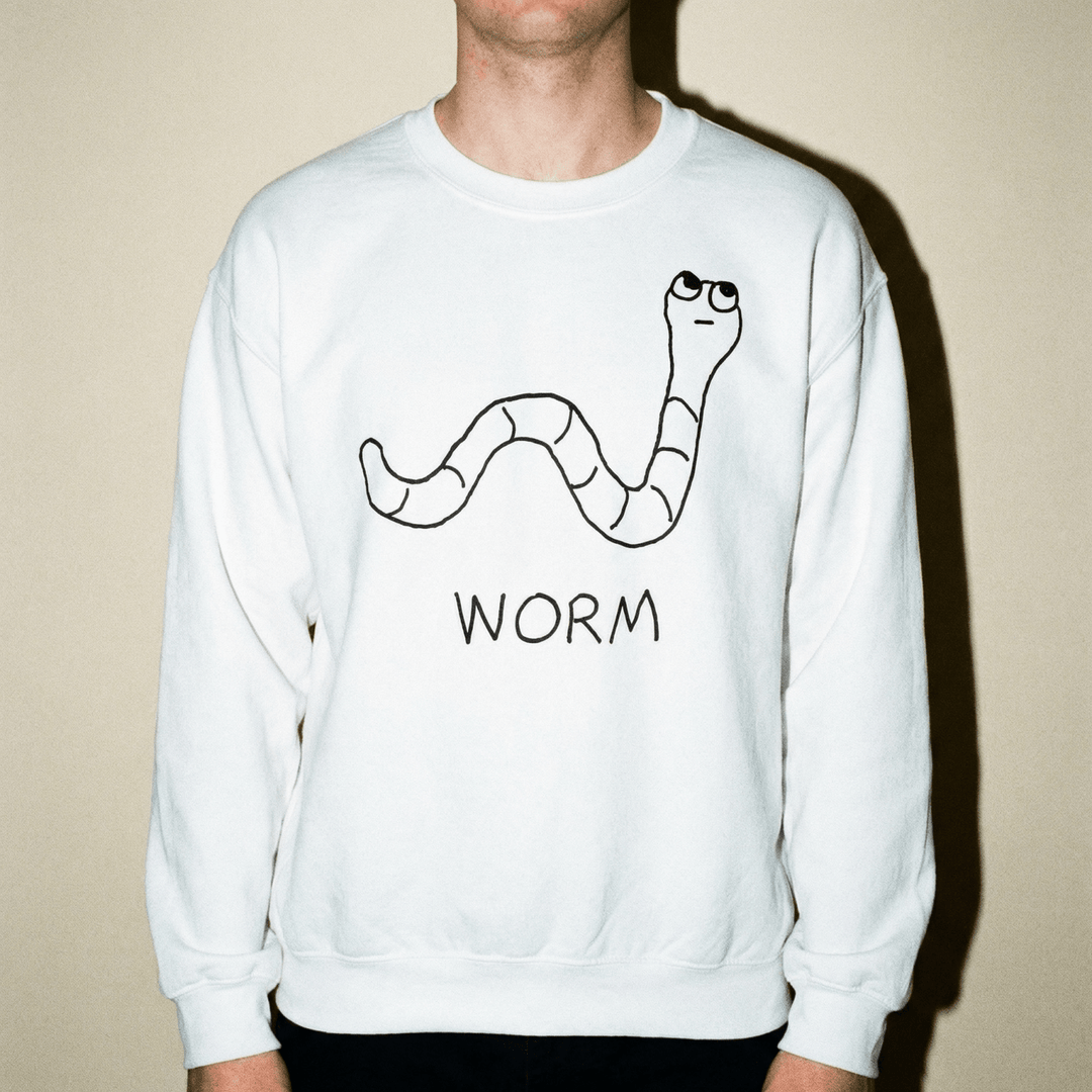 Worm - Crewneck Sweatshirt - LoFi Animal Shirts