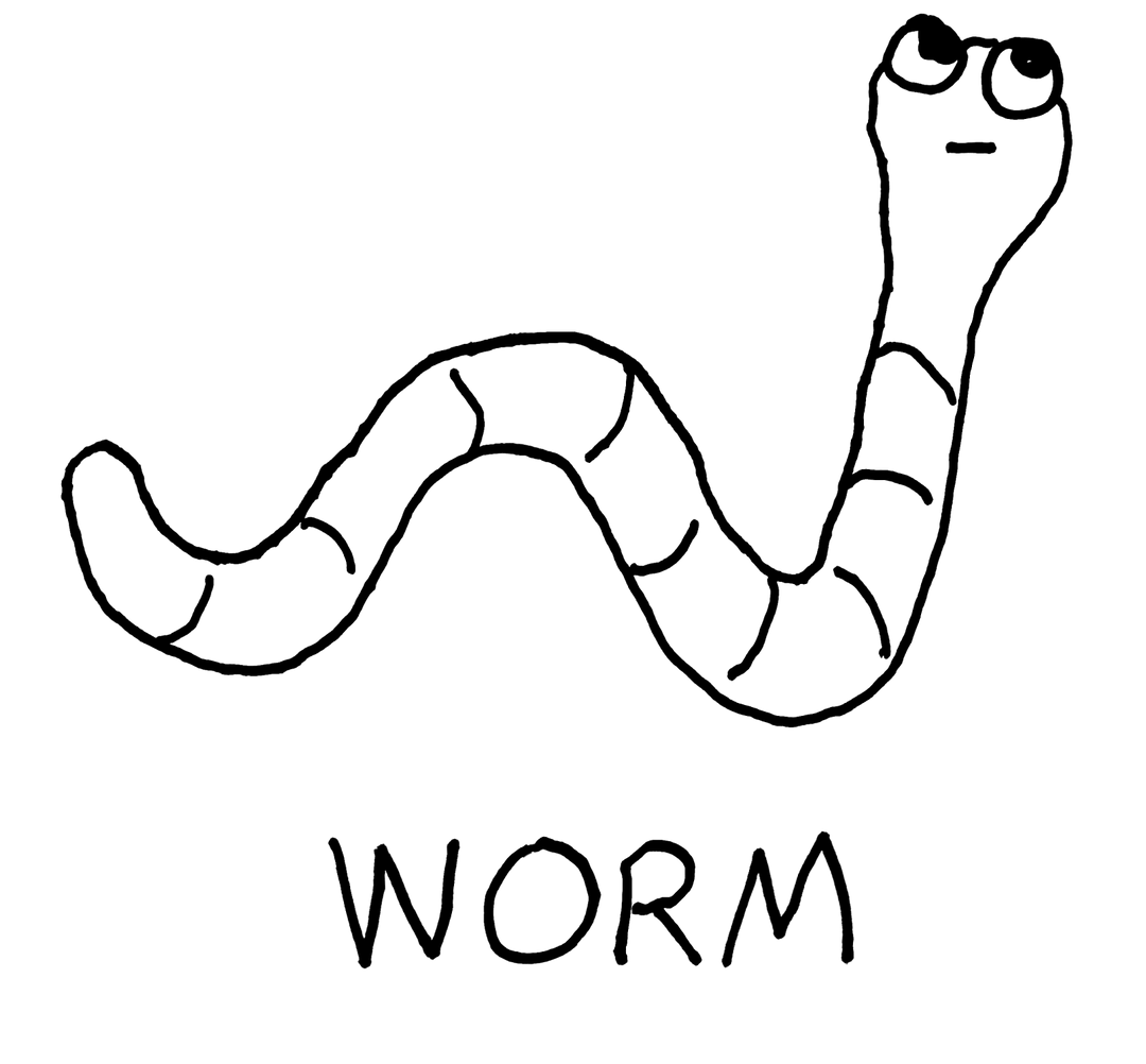 Worm - Crewneck Sweatshirt - LoFi Animal Shirts
