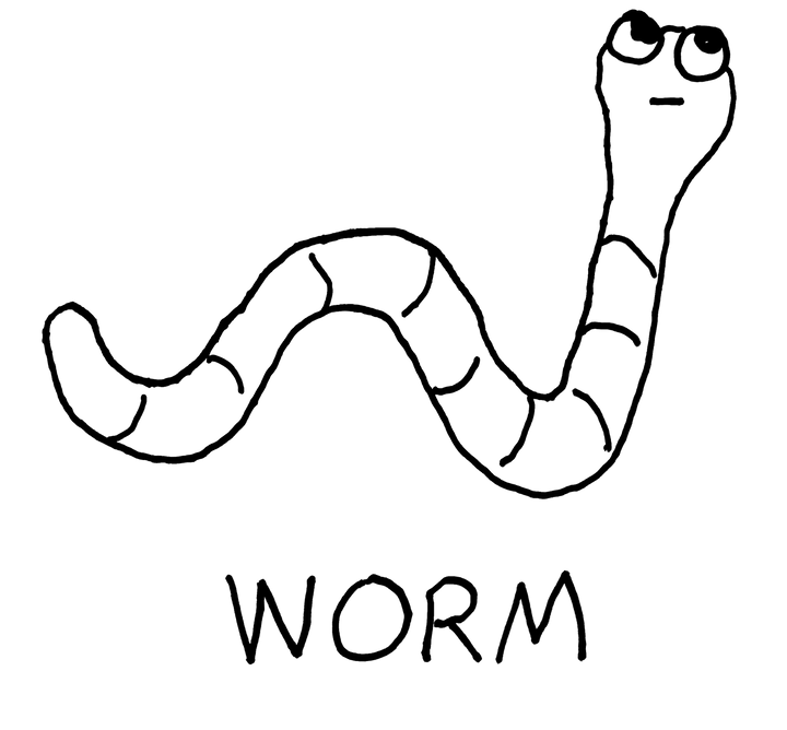 Worm - Crewneck Sweatshirt - LoFi Animal Shirts