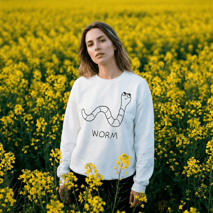 Worm - Crewneck Sweatshirt - LoFi Animal Shirts