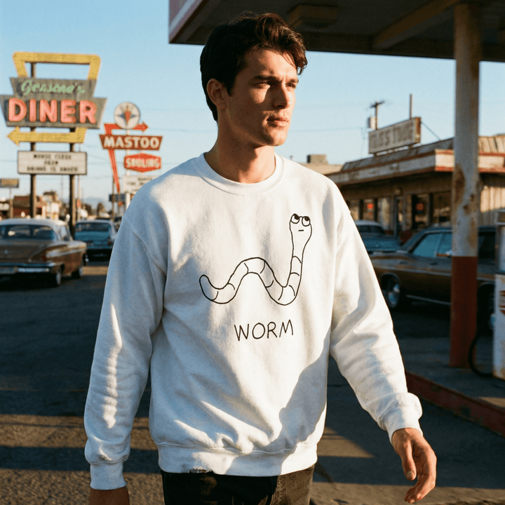 Worm - Crewneck Sweatshirt - LoFi Animal Shirts