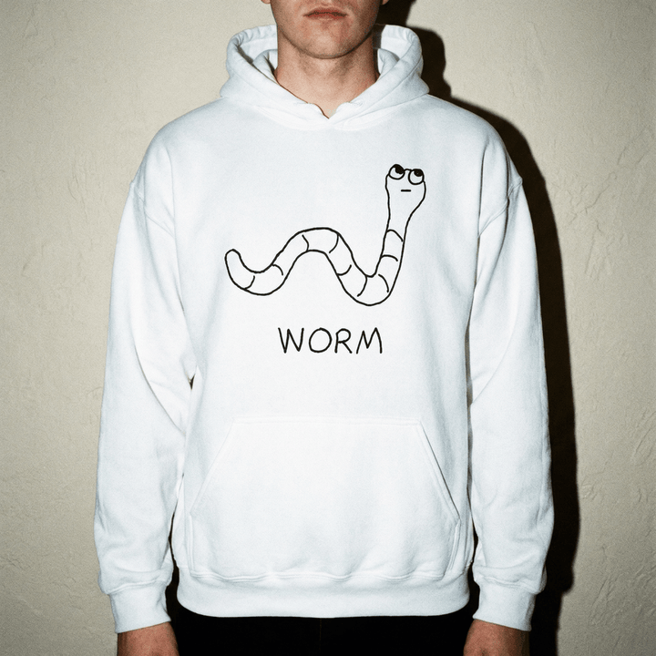 Worm - Hoodie - LoFi Animal Shirts