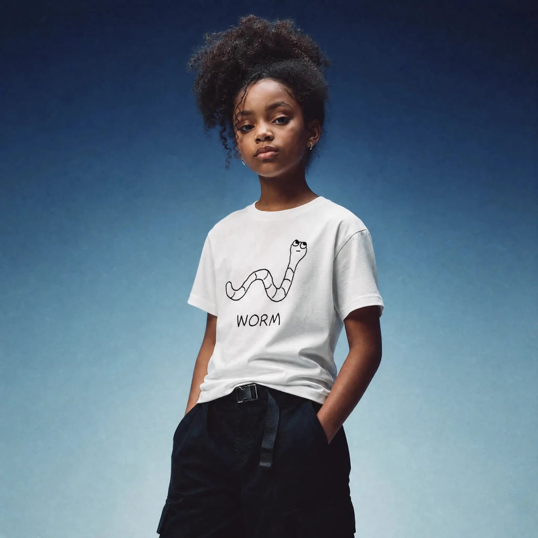 Worm - Kids Tee - LoFi Animal Shirts