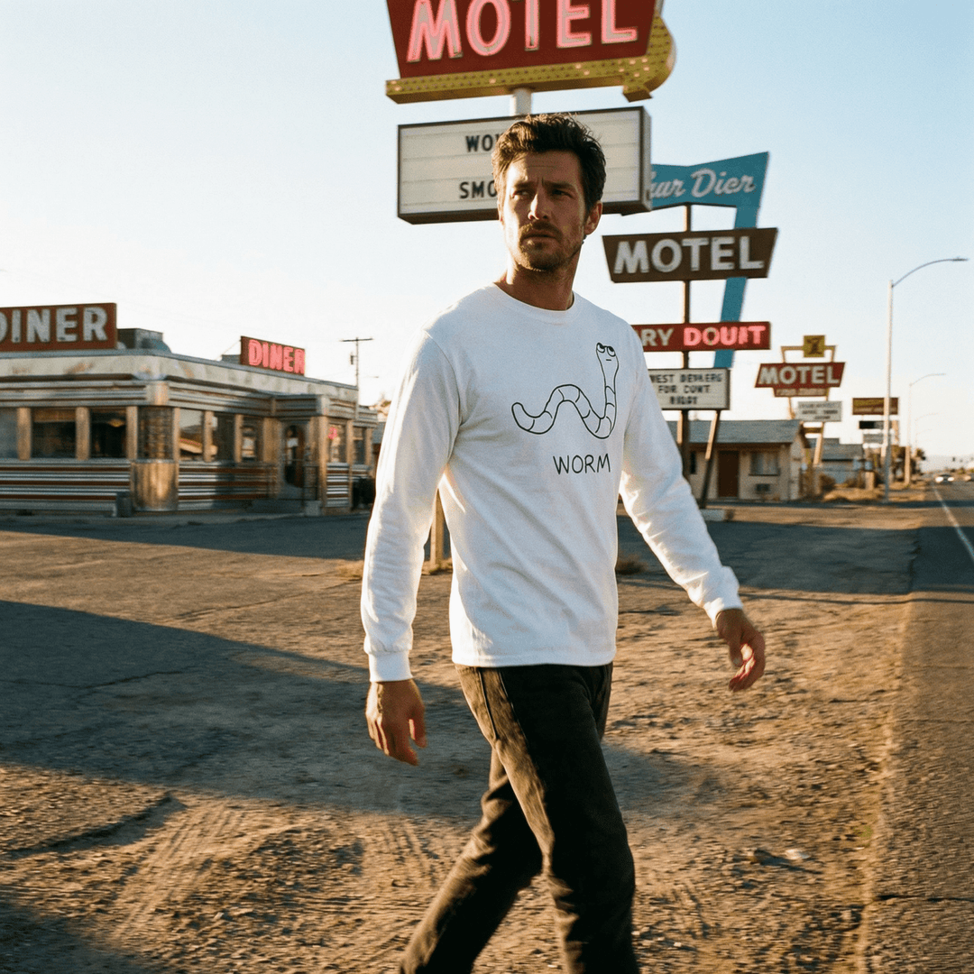 Worm - Long Sleeve Tee - LoFi Animal Shirts