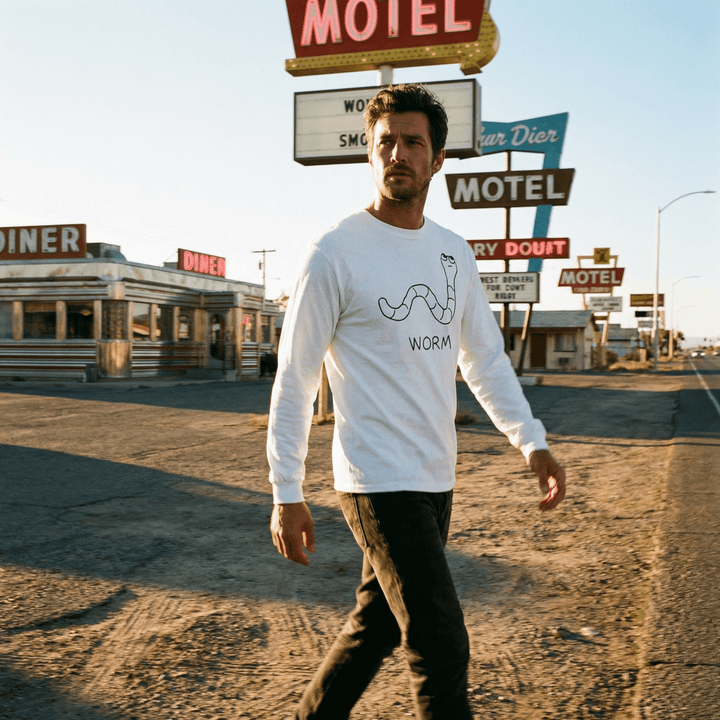 Worm - Long Sleeve Tee - LoFi Animal Shirts