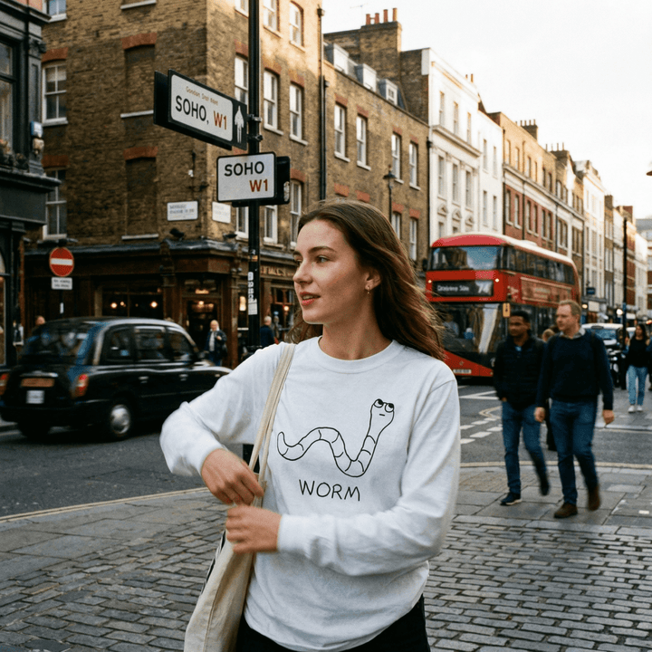 Worm - Long Sleeve Tee - LoFi Animal Shirts