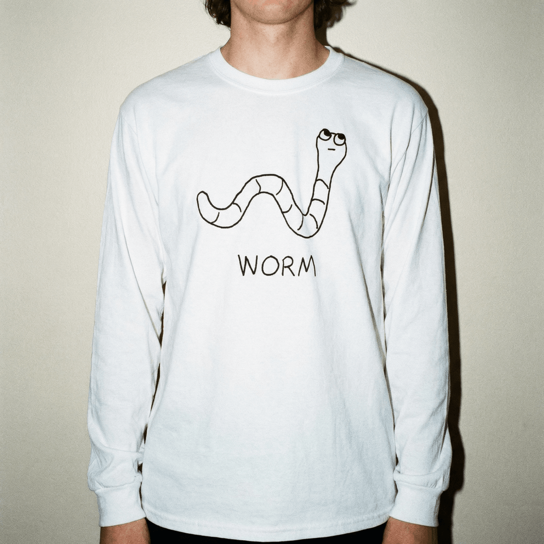 Worm - Long Sleeve Tee - LoFi Animal Shirts